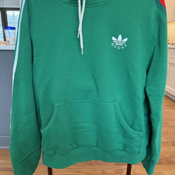 Gucci x Adidas Green Hoodie – Unisex Size L - Picture 3 of 11